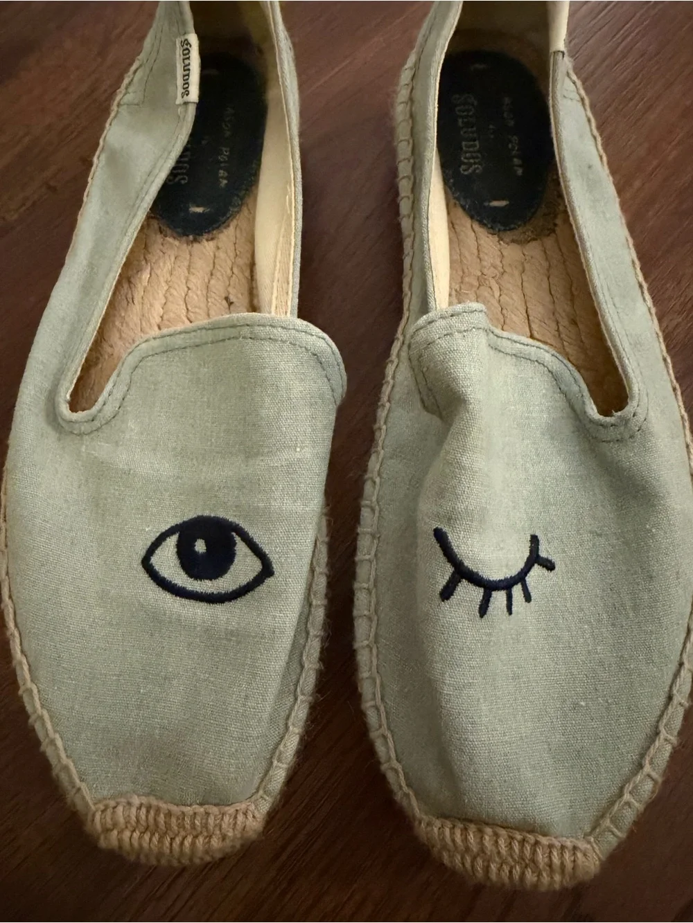 Jason Polan for Soludos Women’s Light Blue Chambray Espadrille Sz 8.5